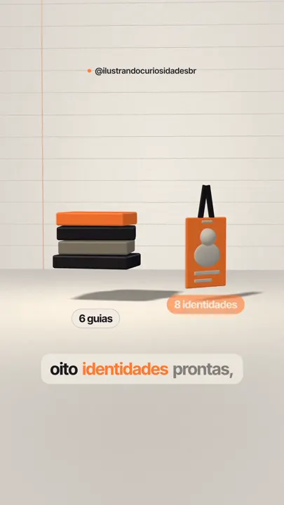Estilo papel: guias e crachá 3D sobre papel claro pautado